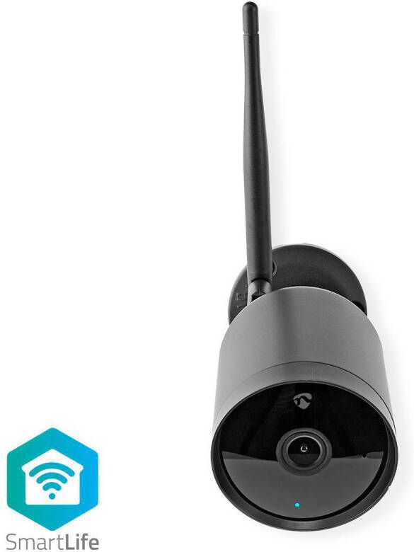 Nedis SmartLife Camera voor Buiten | Wi-Fi | Full HD 1080p | IP65 | 1 stuks WIFICO40CBK