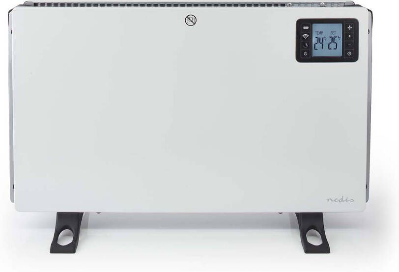 Nedis SmartLife Convectorkachel | Wi-Fi | 2000 W | 3 Warmte Standen | LCD | 5 37 °C | Instelbare thermostaat | Wit HTCO50WTW