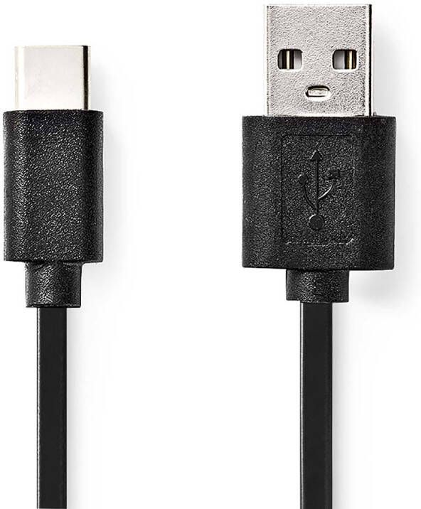 Nedis USB-Kabel | USB-A Male naar USB-C Male | 480 Mbps | 1 m | 1 stuks CCGB60600BK10