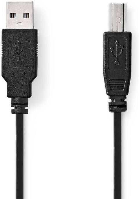 Nedis USB-Kabel | USB-A Male | USB-B Male | 480 Mbps | 1 m | 1 stuks CCGB60100BK10
