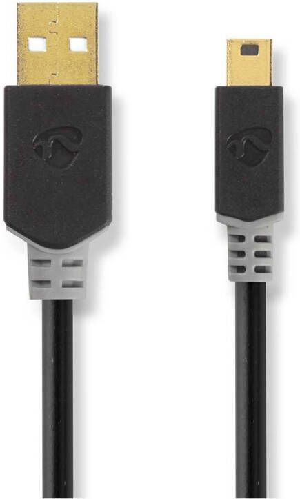 Nedis USB-Kabel | USB-A Male | USB Mini-B 5-Pins Male | 480 Mbps | 2 m | 1 stuks CCBW60300AT20