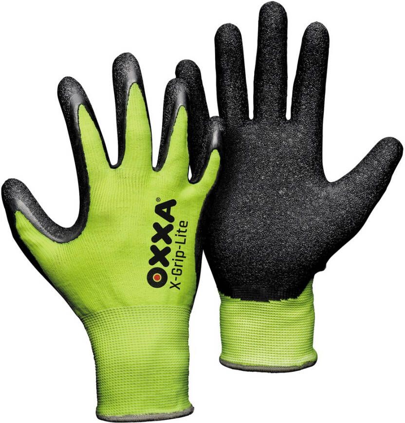 Oxxa X-Grip-Lite Werkhandschoen Geel Zwart 9 15102509