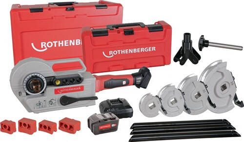 Rothenberger Accu-pijpbuigapparaten-set | 15-18-22-28 mm | 1 stuk 1000003392