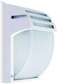V-Tac Wandlamp aluminium glas E27 wit 5085000