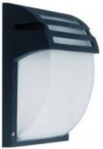 V-Tac Wandlamp aluminium glas E27 zwart 5085010