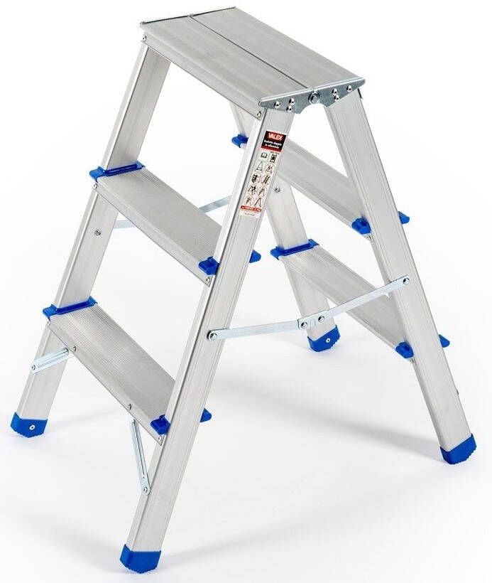 Valex 1500163 | Dubbele aluminium ladder | 2x3 treden V1500163